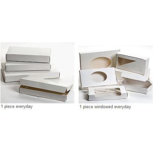 Cheap Hot Foil Stamping White Cardboard Boxes , Odm Rigid Presentation Boxes for sale