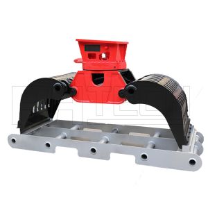 Excavator Attachments Rotating Sorting Grapple Handle Various Types of Materials