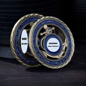 Die Cutting Printing Custom Coins Brass Iron Custom Decision Coin