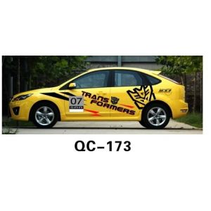 Cheap The Default Color PVC Custom Car Body Sticker QC-173I for sale