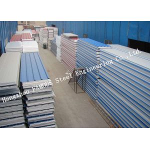 Industrial Waterproof Steel Sheet EPS Sandwich Panels Easy Assembling Roof Panel