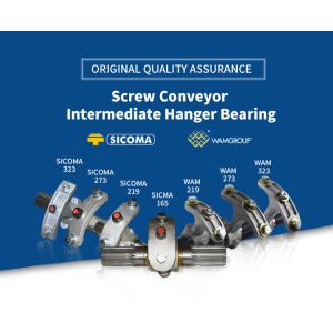 WAM Intermediate Hanger Bearings for 219 Screw Conveyor in Cement Powder