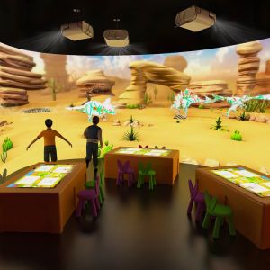 3D AR Alive Interactive Drawing Touch Table Screen Projection