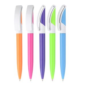 new style promotional gift pen, in twist action, clip can be printed