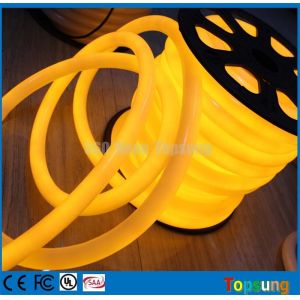 25M spool 12V yellow round 360 degree led neon flex for room