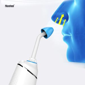 Nicefeel 1400mAh Electric Nasal Irrigator IPX7 Grade With Arc Shaped Nozzle