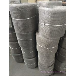 China Stainless Steel Crimped Wire Mesh Compressed Knitted Irregular Hope Shape on sale