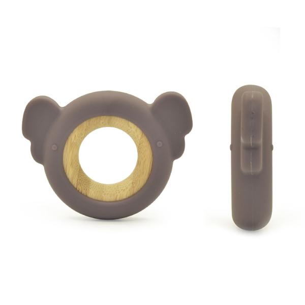 Quality NUBY Natural Wooden Silicone Teether Koala Shape BPA Free wholesale
