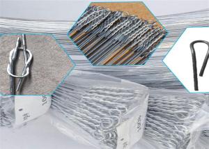 Cheap 3.0mm Galvanized Single Loop And Double Loop Quick Link bale ties wire for sale
