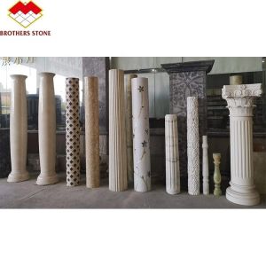 China Main Market Russia and Asia Hollow Stone Pillar with Polished Finish on sale