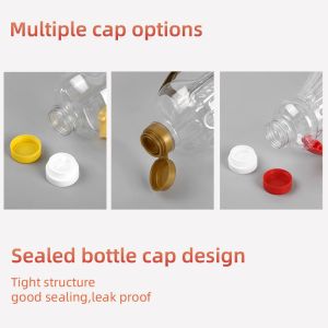 1280ml 1600ml 1800ml PET plastic edible oil bottle For Vinegar With Lid