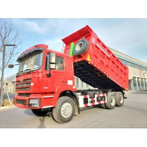 China 10 Tyres SHACMAN 30t Dump Truck F3000 6x4 380Hp EuroII Red Tipper Diesel Engine on sale