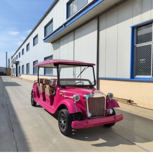 China Classic Car 8 Seats  Electric Tourist Car Sightseeing Bus Three Rows Of Seats on sale