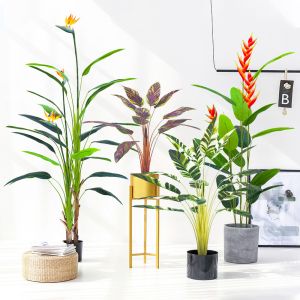 Cheap New released artificial bird of paradise with flower for sale for sale