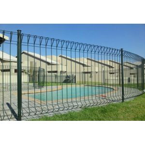 2.1m X 2.4m High Security Curved Metal Fence , Wire Mesh Brc Fencing