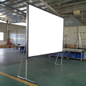 120inch Front Rear Projection Fast Fold Portable Projection Screen With Stand