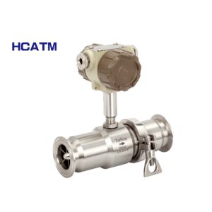 Cheap Stainless Steel Turbine Type Water Meter , Clamp Type Turbine Flow Metre for sale