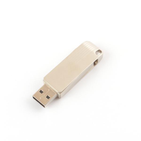 Flexible Twist 3.0 2.0 Usb Flash Drive , 128GB 256GB Matt Metal Swivel Usb 100MBS