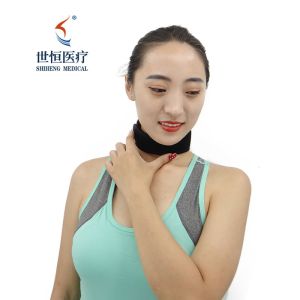 China Best Self-heating Wholesale Tourmaline Heating Black Neck Brace for Pain Cervical Collar on sale