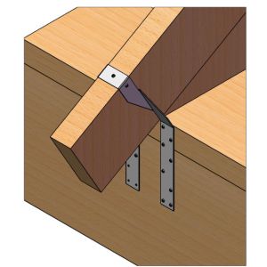 Cyclone Ties Are Used To Secure Purlins Rafters And Trusses To Top Plates And