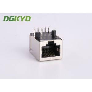 1 Port cat 6 RJ45 connector modules with internal transformers for Fiber Optic