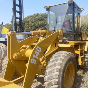 914G Used CAT Loader 71kw Rated Power 8 Tonnage 1.4m3 Bucket Capacity Good