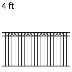 Heavy Duty 8 Ft Wrought Iron Fence Panels Home Garden