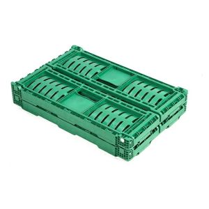 Cheap Vented Foldable Fruit And Vegetable Plastic Crates Loading Capacity 20kg for sale