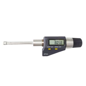 8-10mm Three Point Internal Micrometer with IP54 Protection and Digital Readout Display with Extension Rod 100mm