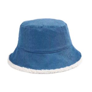 Custom Fall Winter New Fisherman's Corduroy Bucket Hat Custom Thickened Lamb