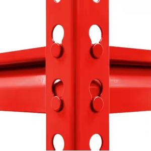 Metal Custom MDF Shelves Slotted Angle Steel Shelving Industrial Rivet Shelving