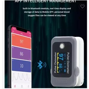 Adult Pediatric Neonate Oximeter Rechargeable Bluetooth Fingertip Handheld Pulse