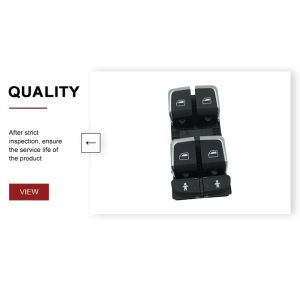 Chrome Driver Side Window Switch Quattro Glass Lift Master Electric Switch