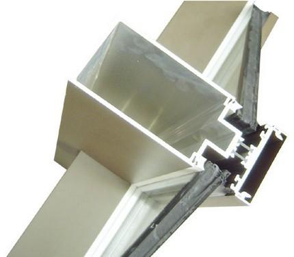 Quality Aluminum Curtain Wall Extruded Profiles with cutting , drilling wholesale