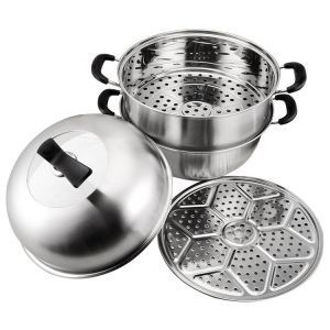Amazon Top Seller Kitchen Cooking Induction Multi-Layer Stainless Steel Steamer