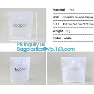 PVC Makeup bag Organiser Black Frosted translucence plastic pvc bag transparent