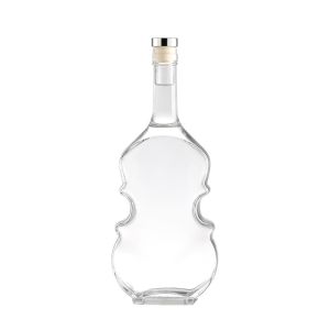 Hot Stamping Glass Bottle for Vodka Whisky Liquor Customize Cap and Surface
