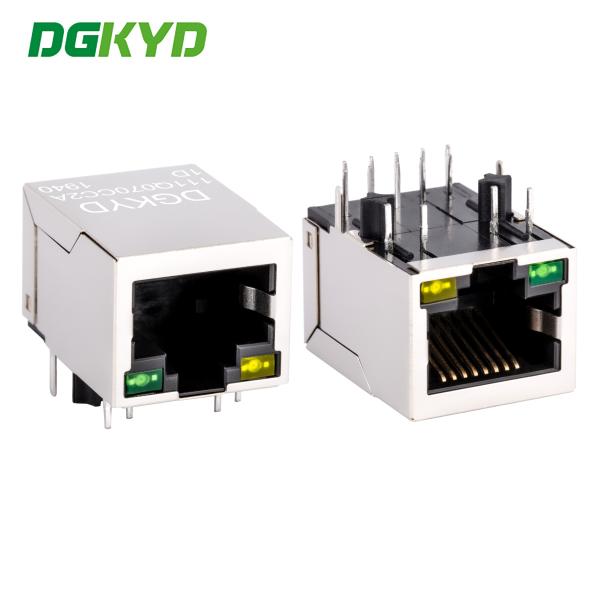 Quality RJ45 Connector Integrated With Gigabit Network Interface, Single Cell Network Port Socket DGKYD111Q070CC2A1D wholesale