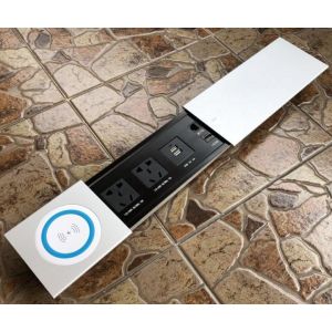 Cheap Wireless Charging Multimedia Conference Table Socket / Under Table Power Socket for sale