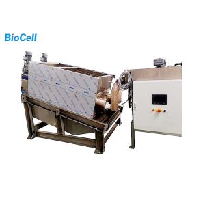 24KW Nickel Plated Volute Sludge Dewatering Machine Screw Press Dewatering