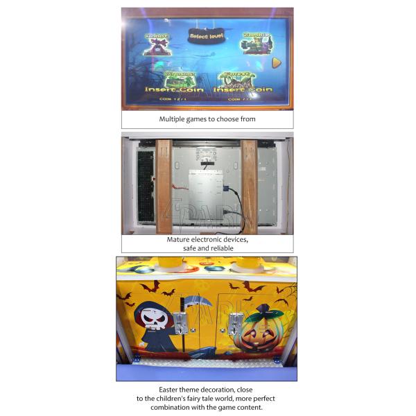 Spooky Ball Shooting Amusement Arcade Machines Coin Operated Kids Game Machine