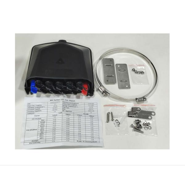 FTTH PLC Splitter Pre-Connector SC 1X9 in Outdoor Fiber Optic Terminal Box for