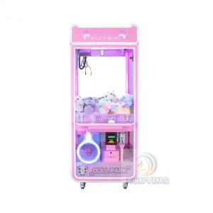 Customized Coin Operated Toy Vending Arcade Doll Claw Machine with Bill Acceptor