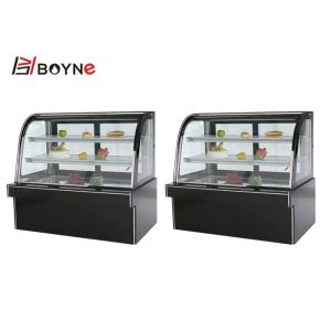 Fan Cooling R134A Refrigerated Pastry Display Case with Marble Base