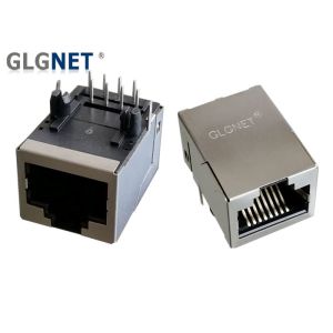 IEEE 802.3u Low Profile RJ45 Modular Jack Copper Alloy Preplated With Nickel