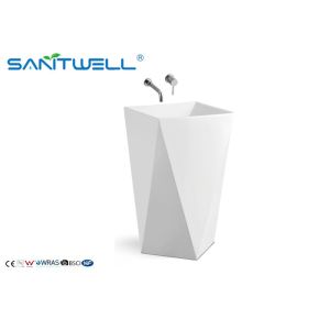 China Style bathroom sink glaze ceramic single hloe pedestal wash basin on sale