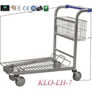 Wire Metal Warehouse Trolleys With 4 Swivel 5 Inch Wheels , 150KGS For Lower
