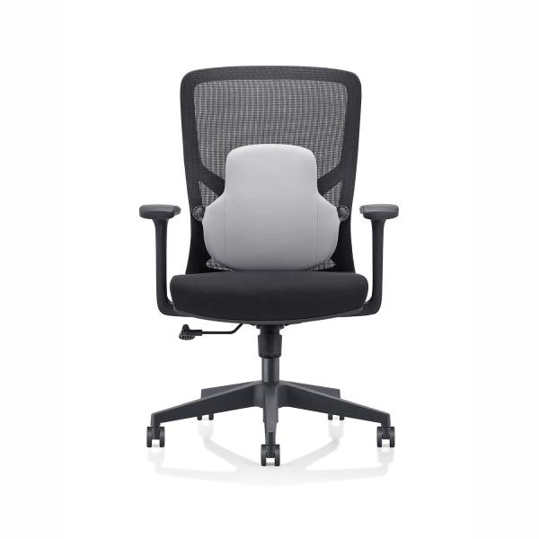 Modern Ergonomic Black Office Chair with Lumbar Support and BIFMA Standard
