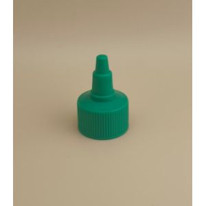 Green Plastic Ribbed Jelly Cap for Paint Bottles