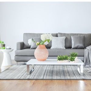 Mini Artificial Potted Floor Plants Plastic Eucalyptus Set For Desk Decoration